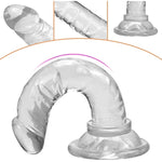 Realistic Transparent Dildo Mini Penis For Beginner Withe Strong Suction Cup Vaginal G-Spot Soft Masturbation Penis Prostate Stimulation Anal Plug For Male Female Couple Adult Toy
