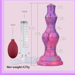 Squirting Dildo Animal Alien Luminous Dog Knot Dildo With Powerful Suction Cup, Adult Toys For Women