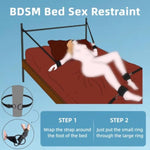 Sex Bed Bondage Kits Bdsm Straps Restraints Sex Tie Downs For Adults Couples Sets Sex Toys With Handcuffs Sex Straps Cuffs Blindfold & Feather Tickler, Paddle
