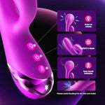 Inflatable Adult Sex Toys With Dual Powerful Vibrating Heads 10 Vibration Modes Couple Sex Toys Anal Vibrator Prostate Massager Gspot Stimulator For Adult Male Famale Men Women (Purple)