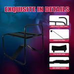 Sex Chair Adjustable Height Sex Bench Bouncing Mount Sex Stool Weightless Position Bouncer Chair With Handrail Portable Elastic Chairs Bdsm Sex Novelty Toy For Adult Game Holds Up To 275 Lbs.
