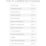 The Plumber By - Realistic Dual Density Silicone Dildo, 6.0 Inch Insertable, 2.2 Inch Max Width (Medium Skin)