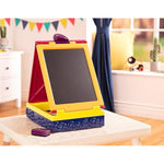 Portable Kids Art Easel Case with Whiteboard & Blackboard