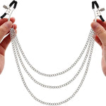 Bdsm Nipple Clamps Couples Sex Toys, Bondage Gear & Accessories Sex Restraints, Nipple Clips For Adult Play Adjustable Clamps With Chains Stimulates Women, Sensory Game Play Adult Toys For Bedroom Fun