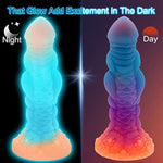 8.7" Luminous Monster Dildo With Big Knots, Fantasy Huge Thick Anal Dildos With Strong Suction Cup, Dragon Dildo For Women Sex G-Spot Vagin Play, Anal Toys For Men Gay, Adult Toys