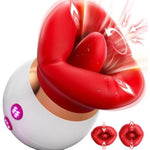 Vibrator Adult Sex Toys For Women Rose 3In1 Mouth-Shaped Sucking Vibrator, 10 Tongue Licking 3 Sucking Nipples Anal Clit Sucker Vibrater, G Spot Vibrators Powerful Clitoral Stimulator Couples Sex Toys