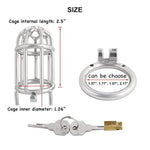 Men'S Stainless Steel Male Pennis Lock Cook Penis Ring Cage Male Chastity Device Penis Cage Prevent Erection Toy J1055 55Mm