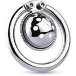 Stainless Steel Smooth And Light Men'S Desire To Escape Chastity Lock Short Chastity Lock Cage 55Mm