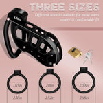 Male Chastity Cage, Lightweight Cock Cage Device, Large Chastity Device With 3 Sizes Rings, Penis Training And Abstinence Bdsm Sex Toys For Men?L?