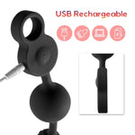 Vibrating Anal Beads (L) + 15.7Inch Huge Anal Plug