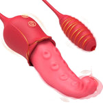 Tongue Vibrator Dildo Sex Toys For Women - 3In1 G Spot Vibrators Clitoral Nipple Stimulator With 7 Licking & 7 Vibrating Modes, Adult Rose Sex Toy For Couples Womens Female Clitoris Pleasure Tools