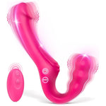 Womens Sex Toys Strapon Dildo - Strapless Strap On G Spot Realistic Dildo Vibrator For Clitoral Anal Stimulation With 10 Intense Vibration & Remote Control, Female Couples Adult Sex Toys & Games