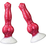 Optional Size Silicone Made Artificial Wolf Dildo Multi Color With Suction Soft Knotty (S)