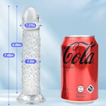 7.48 Inch Thrusting Dildo Realistic Dildo G Spot Sex Toy Anal Plug With Powerful Suction Cup Anal G Spot Stimulating Adult Sex Toys For Women Men And Couple (Transparent)