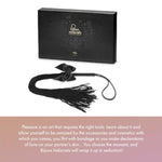 Lilly Fringe Whip – Soft Tassel Whip For Light Bdsm, Teasing & Sensual Play – Gentle Erotic Spanking Accessory For Couples – Black