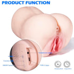 Realistic Male Masturbator with Wriggling and Vibrating Modes for Intense Pleasure