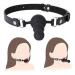 Bdsm Ball Gag Sex Play, Bondage Gags & Muzzle With Beads, Silicone Mouth Gag With Removable Leather Straps, Sex Gag Face Dildo Kinkly Sex Toys For Women Men Couples