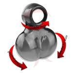 Silicone Testicle Bondage Restraints Male Sex Toy, Male Chastity Cock Cage Penis Extender With Bag Ball, Penis Ring Cockring Sex Bondage Bdsm Toys, Male Masturbator Penis Enlarger Adult Sex Toys