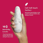 Sync 2 Purple App Control Couples Vibrator & Womanizer Special Edition Clitoris Vibrator White - Couples Sex Toys Bundle