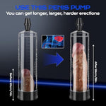 Penis Vacuum Pump, Manual Penis Enlarger Enlargement Extend Pump Air Pressure Air Pump Strengthen The Tightening Enhancer Extender Device For Men With Vacuum Tight Power Toy Wit 3Pcs Suction Sleeves