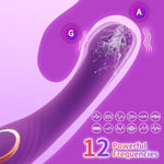 G Spot Vibrator With 12 Powerful Vibrating Modes For Deep Penetration, Soft Silicone Vibrating Dildo Massager For Clitoral And Anal Stimulation, Adult Sex Toys For Women And Couples