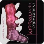 Hentai Tentacle Style Fetish Adult Toy Penis Sleeve,Orgasm Enhancer,Fantasy Creature Sheath With Ribbed Interior,Stretchy Ball Loop Closefit Design Silicone Sex Toy,Male Genital Extender