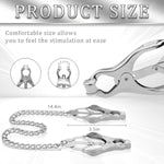 Silver Nipple Clamps Breast Clamps Bdsm Nipple Stimulation Tainless Steel Springs Non-Piercing Nipple Toys