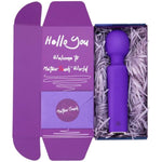 Vibrator Wand Sextoys, Personal Massager, 160 Vibration Modes For Clitoral Stimulation, 2H Lasting, Liquid Silicone, Waterproof, Creative Gift, Adult Toy For Couple, Mystic Purple, Large