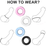 Penis Cock Rings Set Silicone Penis Rings Male Dildo Stretchy Adult Sex Toys Reusable Cock Sexual Stimulation Ring For Men Women Couples Pleasure (Multi-Coloured)