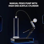 Penis Pump With Pressure Gauge,9 X 1.75 Inch Cylinder,1 Silicone Sleeves, Penis Enlargement Devicesex Toys - Male Sex Toys For Men, Adult Toys For Men