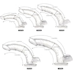Harness & Strap-On Set, 6.7 Inch Realistic Clear Dildo Adult Sex Toy Female Masturbation Women Lesbian Beginner (S)