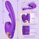 Sucking Vibrator Adult Sex Toys For Women - 3In1 Clitoral G Spot Vibrator With 10 Suction & Vibrating Modes, Vibrators Pleasure Soft Sensation Silicone Female Sex Toy For Woman Couple