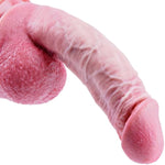 9.3 Inch Soft Silicone Realistic Thick Dildo With Big Balls, Large Huge Lifelike Prostate Anal Gay Dildo With Suction Cup, Wide Glans G-Spot Big Dildos Shower Adult Sex Toy For Women Men Lesbians