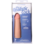 Doc Johnson The Realistic Dildo - 7 Inch ULTRASKYN Dong with Removable Vac-U-Lock Suction Cup - F-Machine and Harness Compatible Dildo - for Adults Only, Vanilla