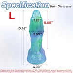 Realistic Silicone Anal Plug with Suction Cup for Advanced Users - Large Size, 10.47'' Length, Anus Dilation and Prostate Stimulation