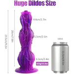 7.48 Inch Huge Glass Butt Plug + 9.25 Inch Silicone Monster Dildo
