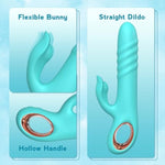 Sex Toys Thrusting Vibrator Sex Toy For Women - G Spot Vibrator Clitoral Stimulator Dual Rabbit Dildo Vibrator With 10 Powerful Vibration 10 Thrust Modes, Rabbit Vibrators Adult Toy For Women