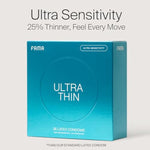Ribbed&Ultra Thin Condoms, For Ultra Sensitivity, Natural Latex, Lubricated Condoms - 72 Count
