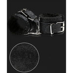 Bdsm Kit 11 Pcs Leather Sex Restraints Set With Adjustable Handcuffs Collar Ankle Cuff Blindfold Feather Tickler Nipple Clamp Etc Adult Couples Sexy Toys (Purple)