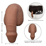 Brown Silicone Packer Gear with Secure Fit and Comfortable Design