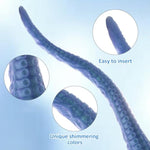 Extra Long Silicone Anal Dildo with Strong Suction Cup for Men and Women, 15.7 Inches Big Butt Plug Sex Toy