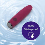 Mantric Bullet Vibrator - 3 Inch Silicone Mini Bullet Massager With Tapered Tip - 10 Function Quiet Bullet Vibrator For Women - Rechargeable & Waterproof - Pink