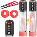 Electric Penis Enlargement Vacuum Pump, Rechargeable Automatic High Vacuum Sex Machine,8 Suction Modes And Counting Mode,For Stronger And Harder Penis Erection Device With Pocket Cat