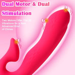 Alshenus G Spot Clitoral Double Stimulation Vibrator With 20 Vibration Modes, Adult Toy Dual Motors Rabbit Vibrator Anal Toy Waterproof & Rechargeable For Female, Couples, Women'S Pleasure