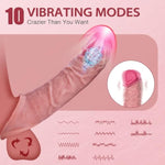Penis Sleeve Pennis Extender Vibrator - 8.27" Vibrating Cock Sleeve, 10 Vibration Sex Toys For Men For Penis Extension, Remote Control Elastic Realistic Penis Enlarger Male Couple Sex Toys