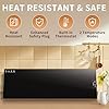 Electric Warming Tray(Extra Long 40”x12”),Food Warmer with Thermostat and Full Surface Heating,Food Warming Mat with 2 Temperature Modes for Parties Buffet,Gatherings,Gold Edge Warming Mat for Food