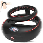 Vibrating Cock Ring Sex Toys For Men - Silicone Pleasure Penis Ring Vibrator With 9 Vibrations, Adult Male Sex Toy For Men, Double Penis Vibrators, Couples Male Adult Sex Toys & Games