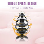 Rabbit Tail Anal Plug, Metal Spiral Buttplug, Anal Sex Toys For Beginners And Advanced Users,Plug Anal For Couples,Anal Toys For Dress Up Party (Large Purple), Pink