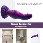 Realistic Monster Dildo, 8.07" Thick Huge Liquid Silicone Dildo With Strong Suction Cup, Big Fantasy Knot Dildo Large Soft G-Spot Hands-Free Prostate Anal Sex Toys For Women Men