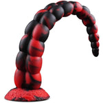 14.7" Long Anal Tentacle Dildo, Huge Horse Octopus Anal Snake Knot Fantasy Monster Ribbed Dildo, Long Butt Plug Alien Knotted Tentical Adult Sex Toys For Women Men Gay Prstate Massage